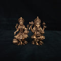 Lakshmi Ganesh Statue 4 inch Premium Brass Diwali Puja Idol 