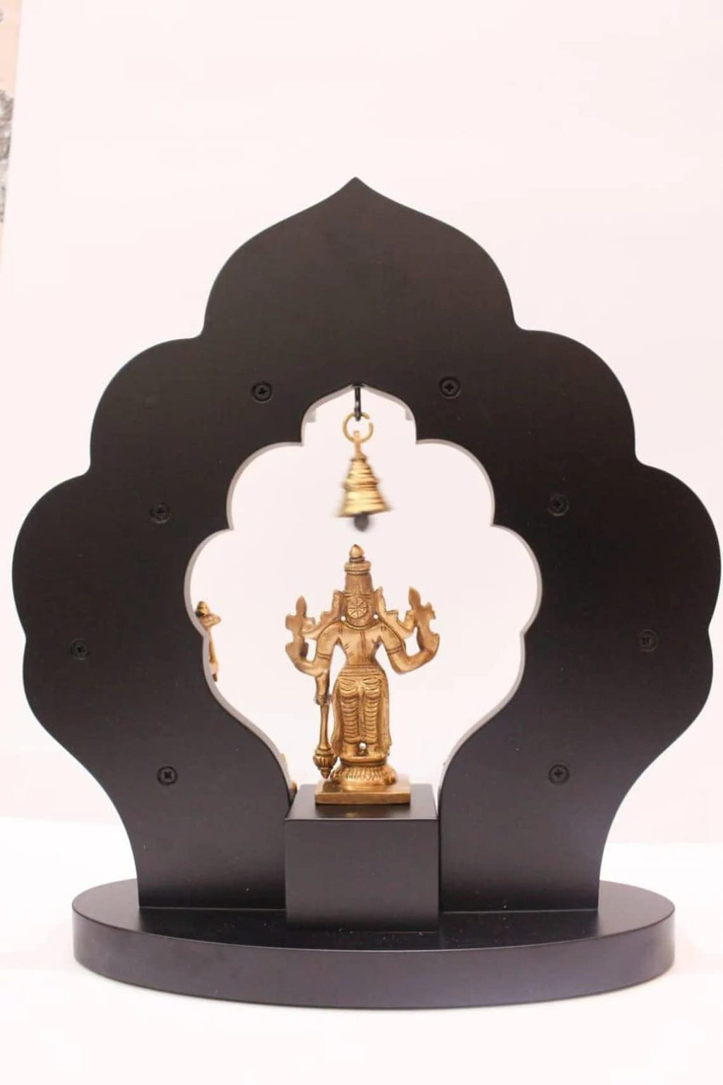 Brass Vishnu Dhashavtara set with wood frame