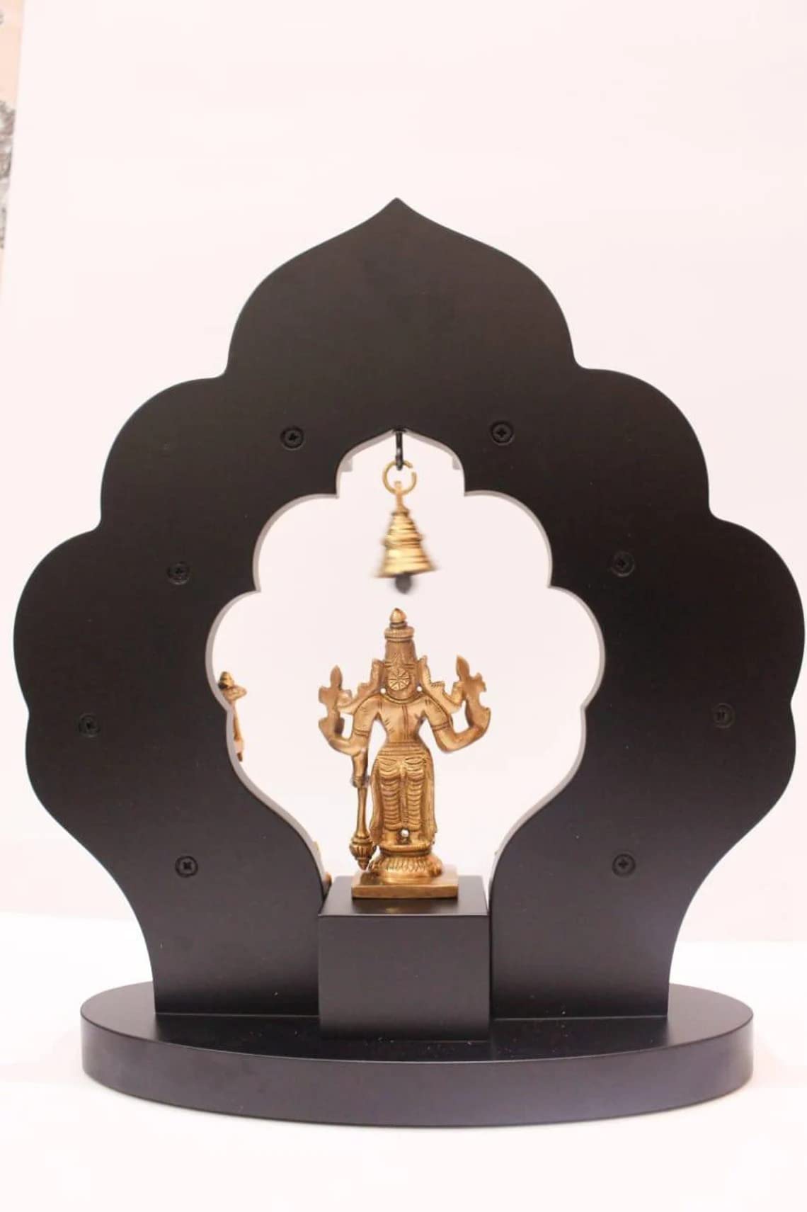 Brass Vishnu Dhashavtara set with wood frame