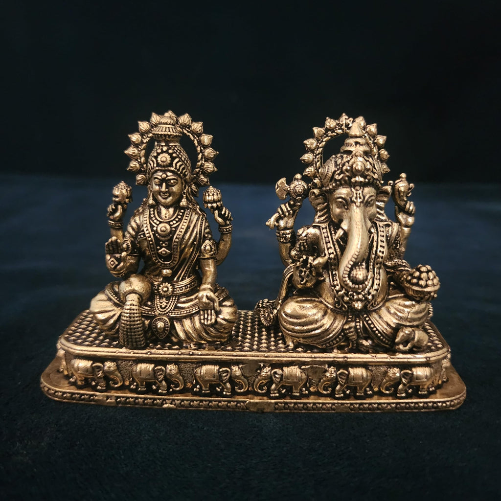 Small Divine Ganesh Laxmi JI WITH BASE STATUE