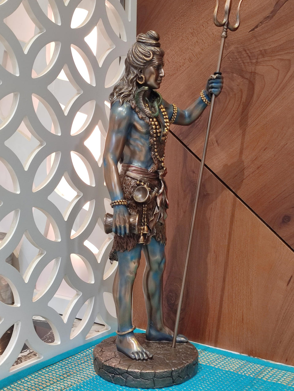 Lord Shiva Statue 20 Inch Bonded Bronze Standing Shiv Shankar Idol