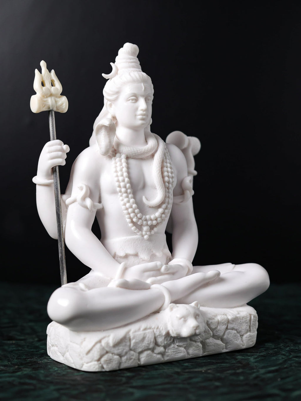 Lord Sitting Shiva Statue 21 cm Cultured Marble