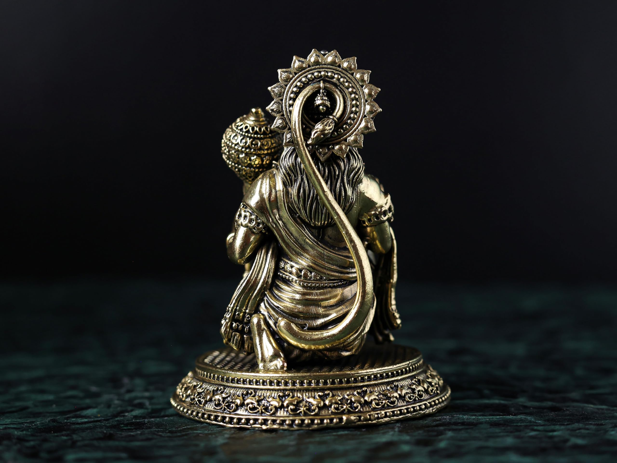 Premium Brass 2.5 / 3 / 4.8 / 8 inch Hanuman JI Statue Sitting STATUE