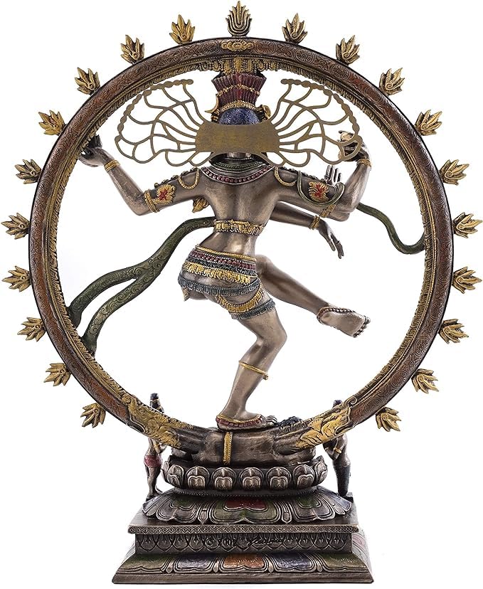 Lord Nataraja Statue 10 INCH Bronze Finished Dancing Shiva Idol