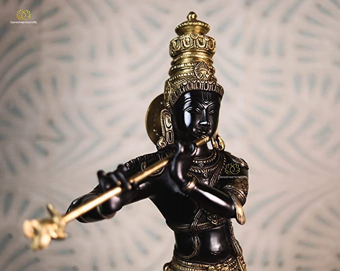 Lord Krishna Brass Statue