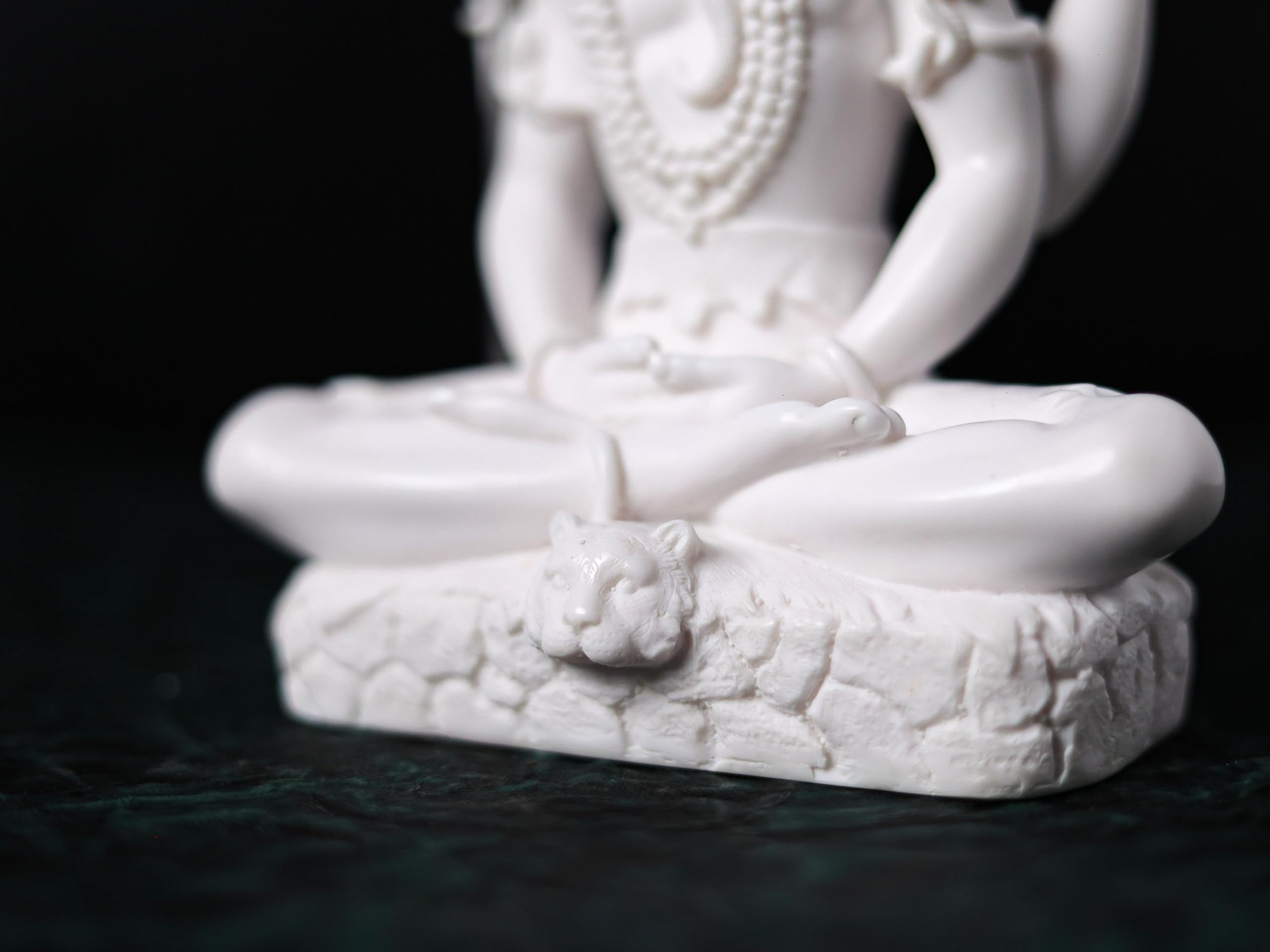 Lord Sitting Shiva Statue 21 cm Cultured Marble