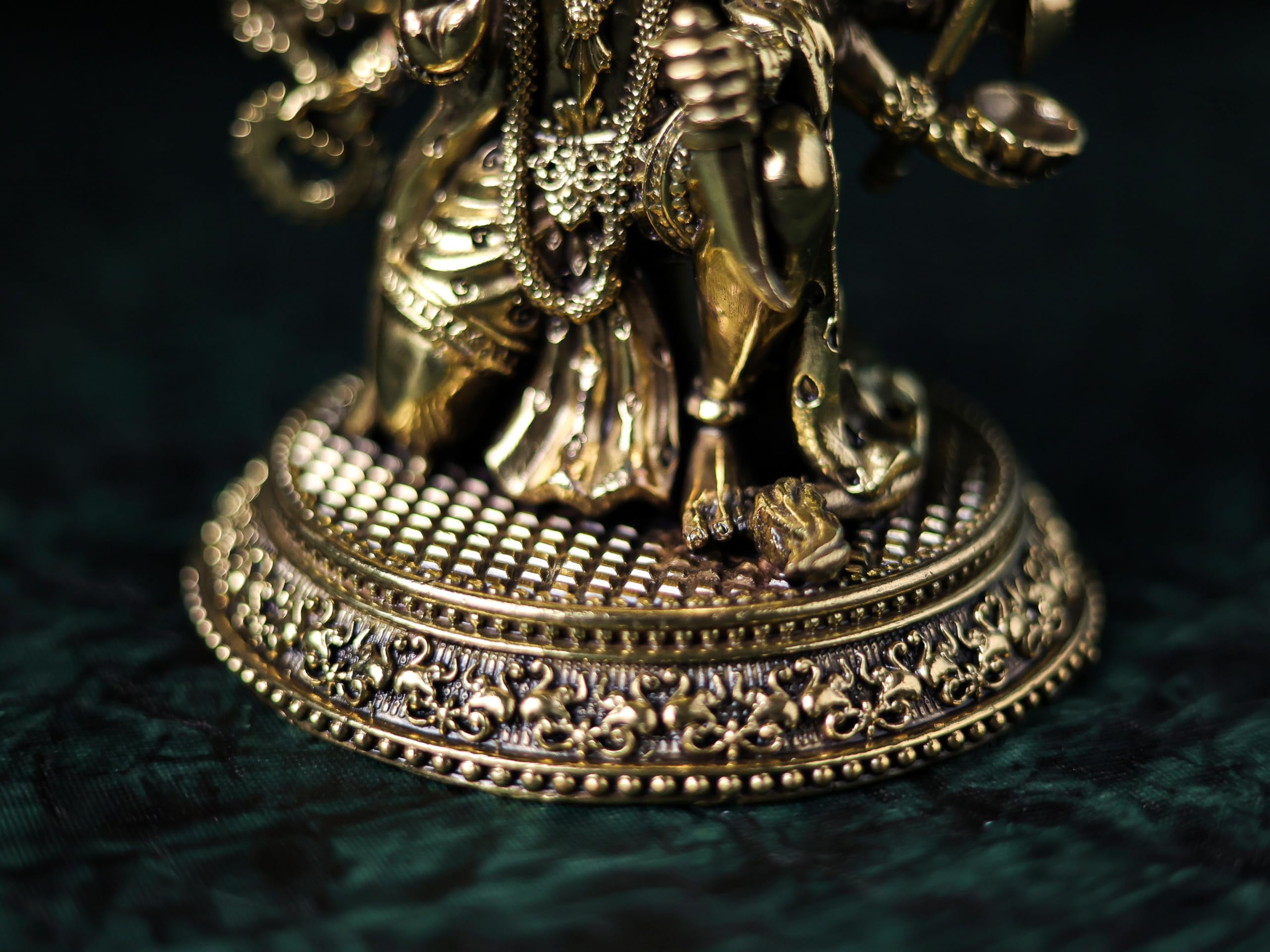 Premium Brass Panchmukhi Hanuman Statue 3 inch / 4.5 inch / 7 inch / (140 gram)