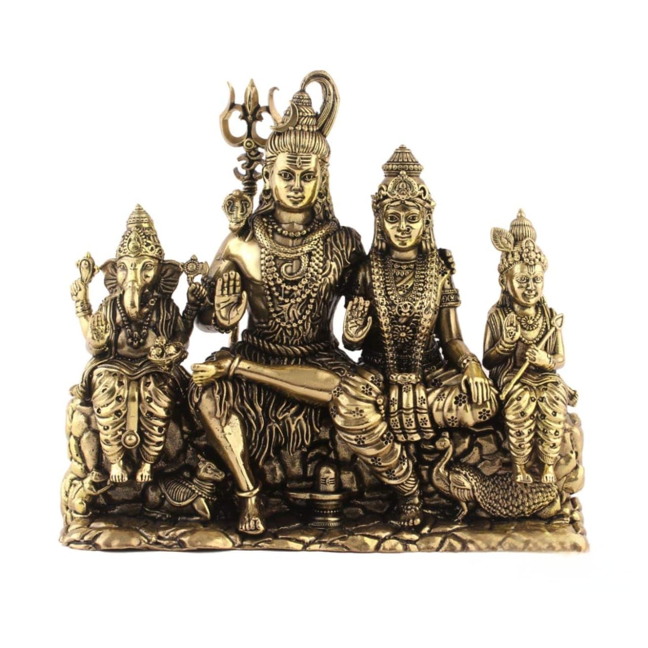 Premium Brass Shiv parivaar murti