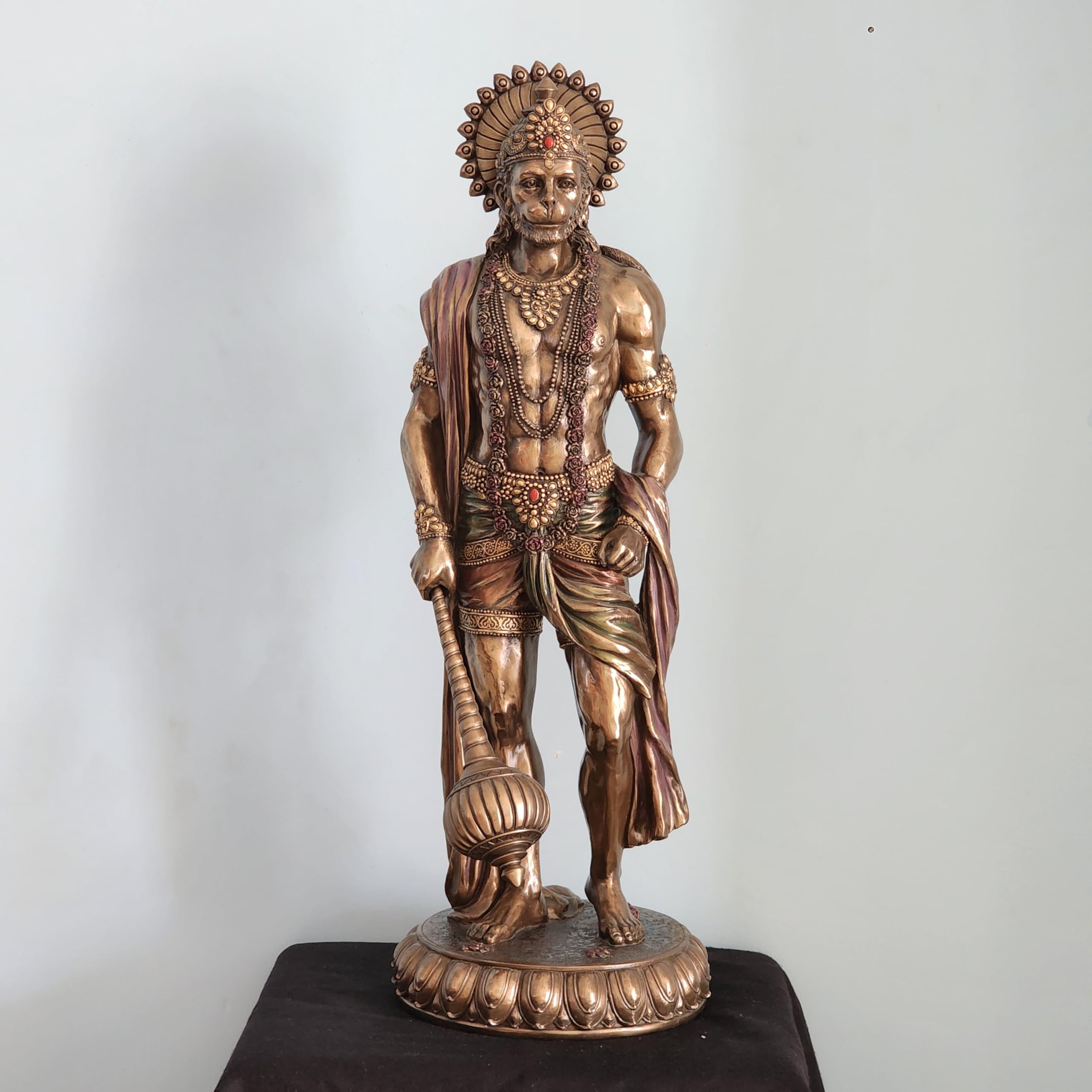  Bonded Bronze Cold Cast Bajrangbali Idol