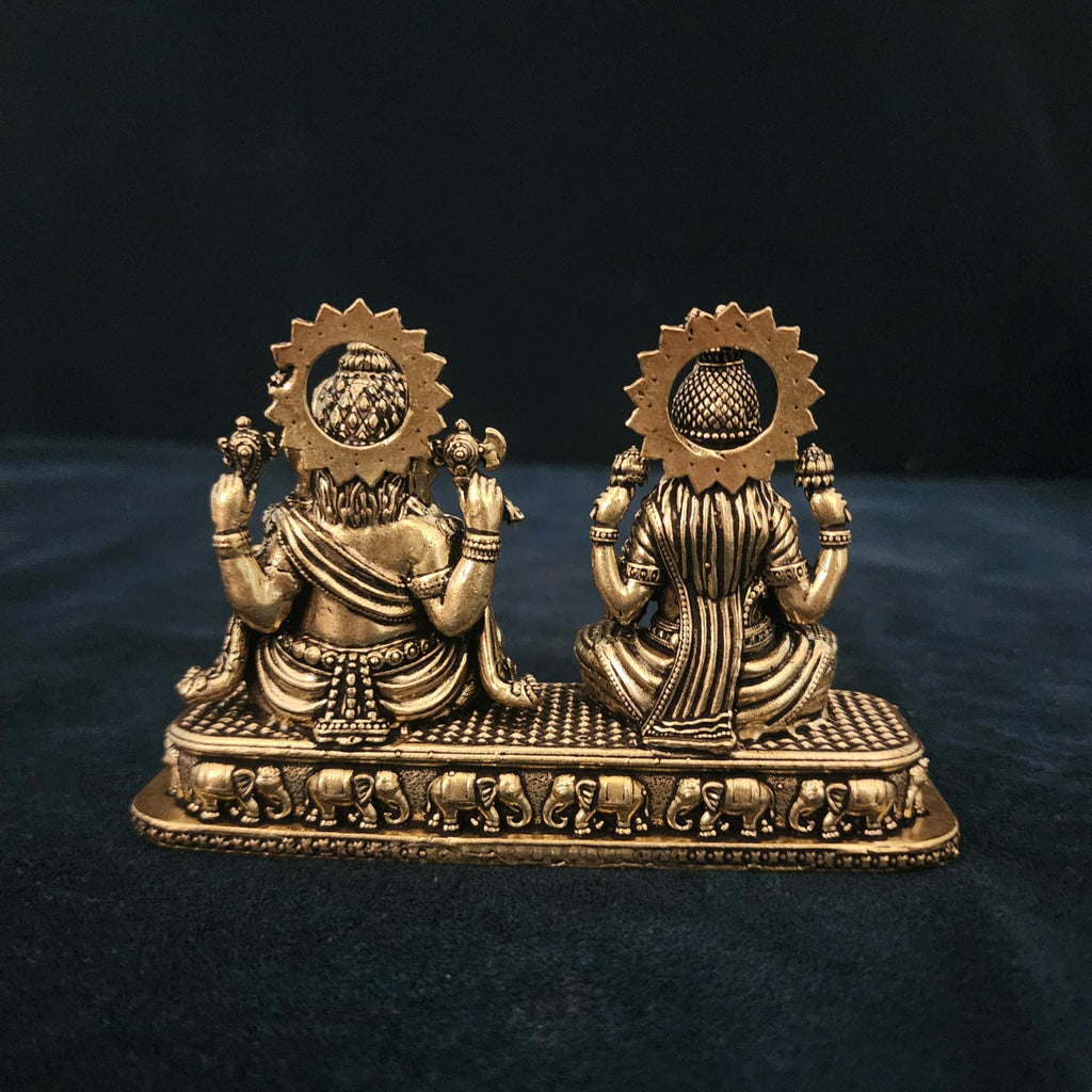 Small Divine Ganesh Laxmi JI WITH BASE STATUE