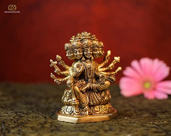 Brass Gayatri Statue