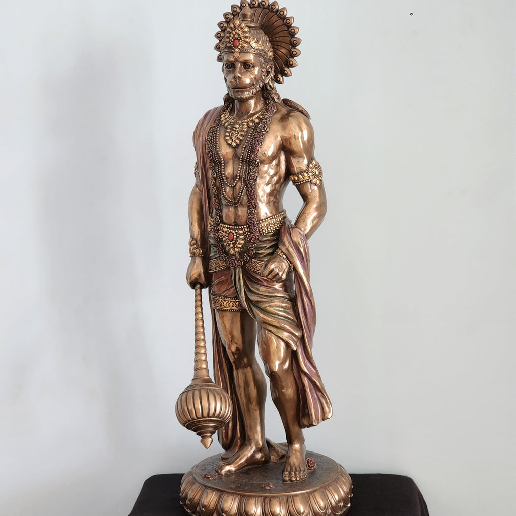  Bonded Bronze Cold Cast Bajrangbali Idol