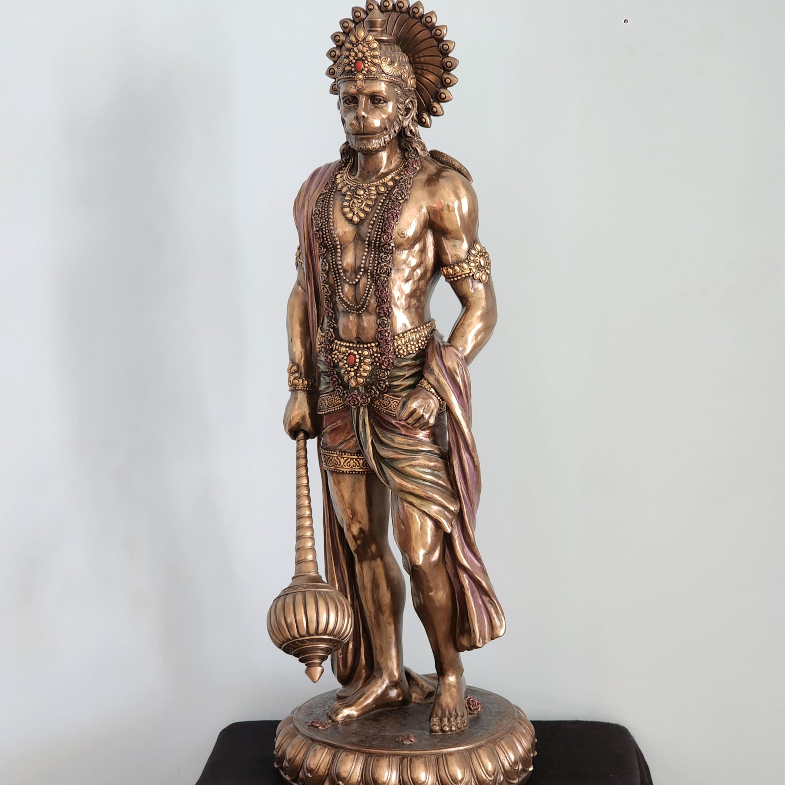  Bonded Bronze Cold Cast Bajrangbali Idol