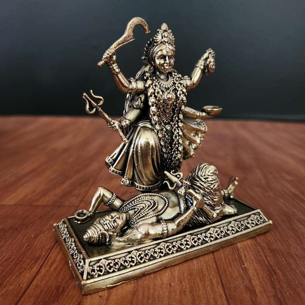 Goddess Brass Kali Idol Premium Brass 4 Inch Maa Kalika murti