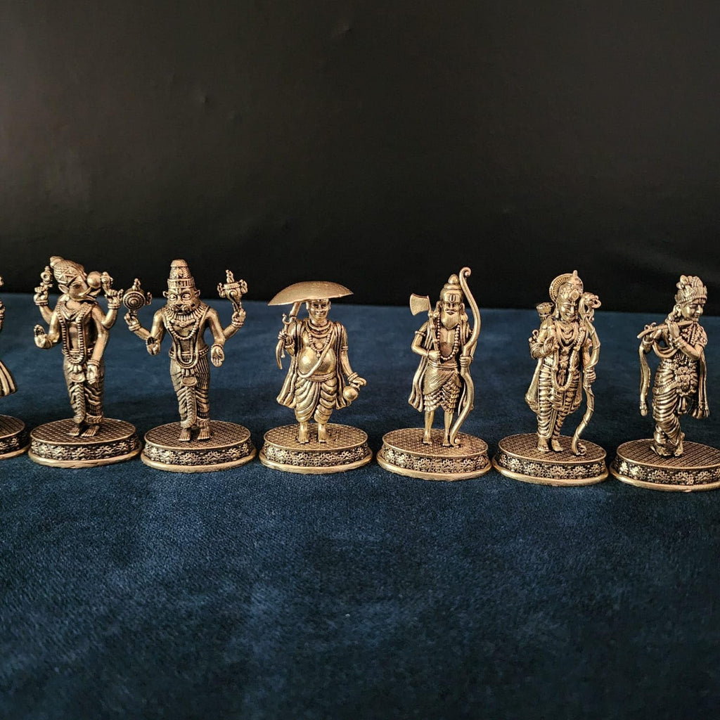  Premium Brass Lord Dashavatar of Lord Vishnu Handmade Statue