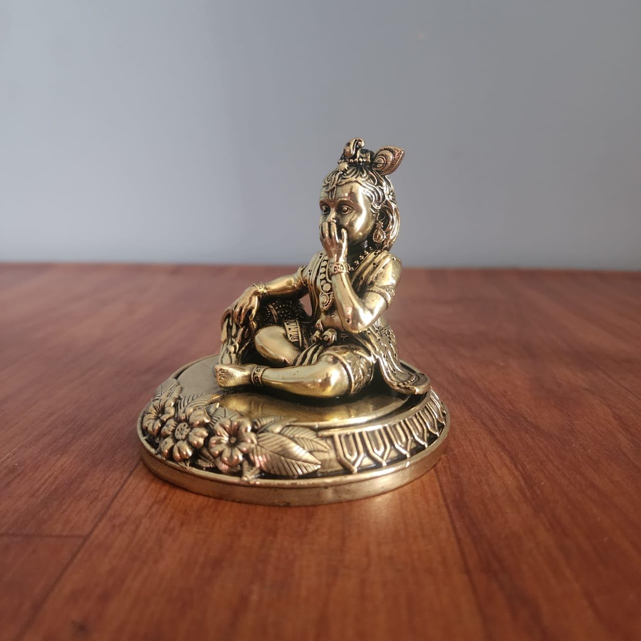 Krishna Statue Premium Brass 7.8 cm Bal Gopal Idol