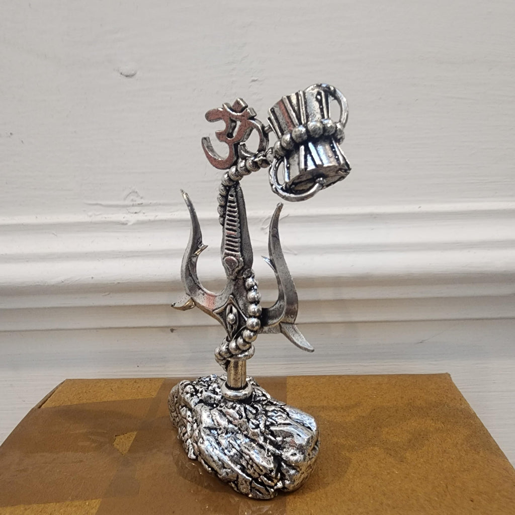 Shiva Trident with damru Idol 4 inch for car Dashboard Decor