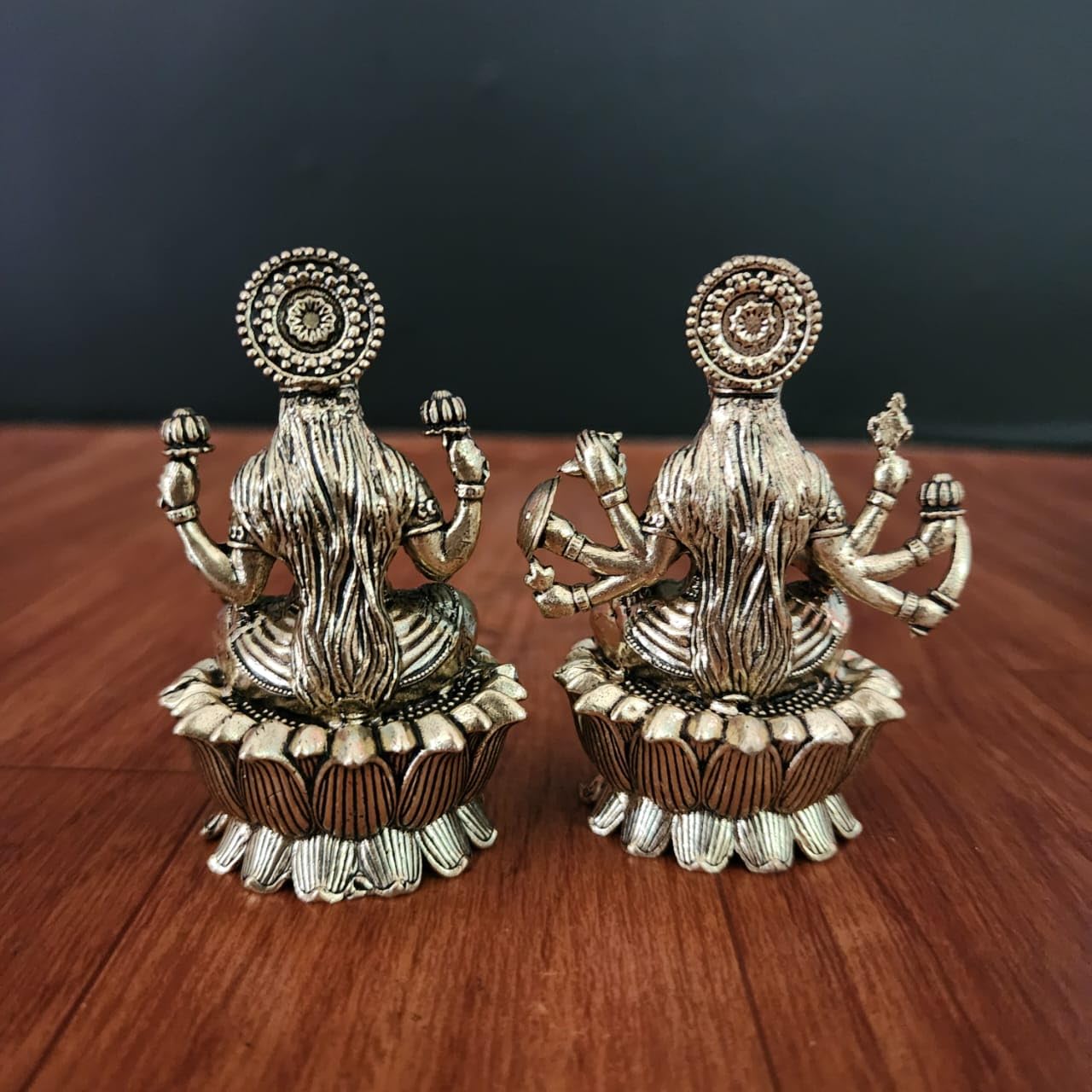 Premium Brass Ashta Lakshmi Statue – 7 cm Tall | Eight Forms of Goddess