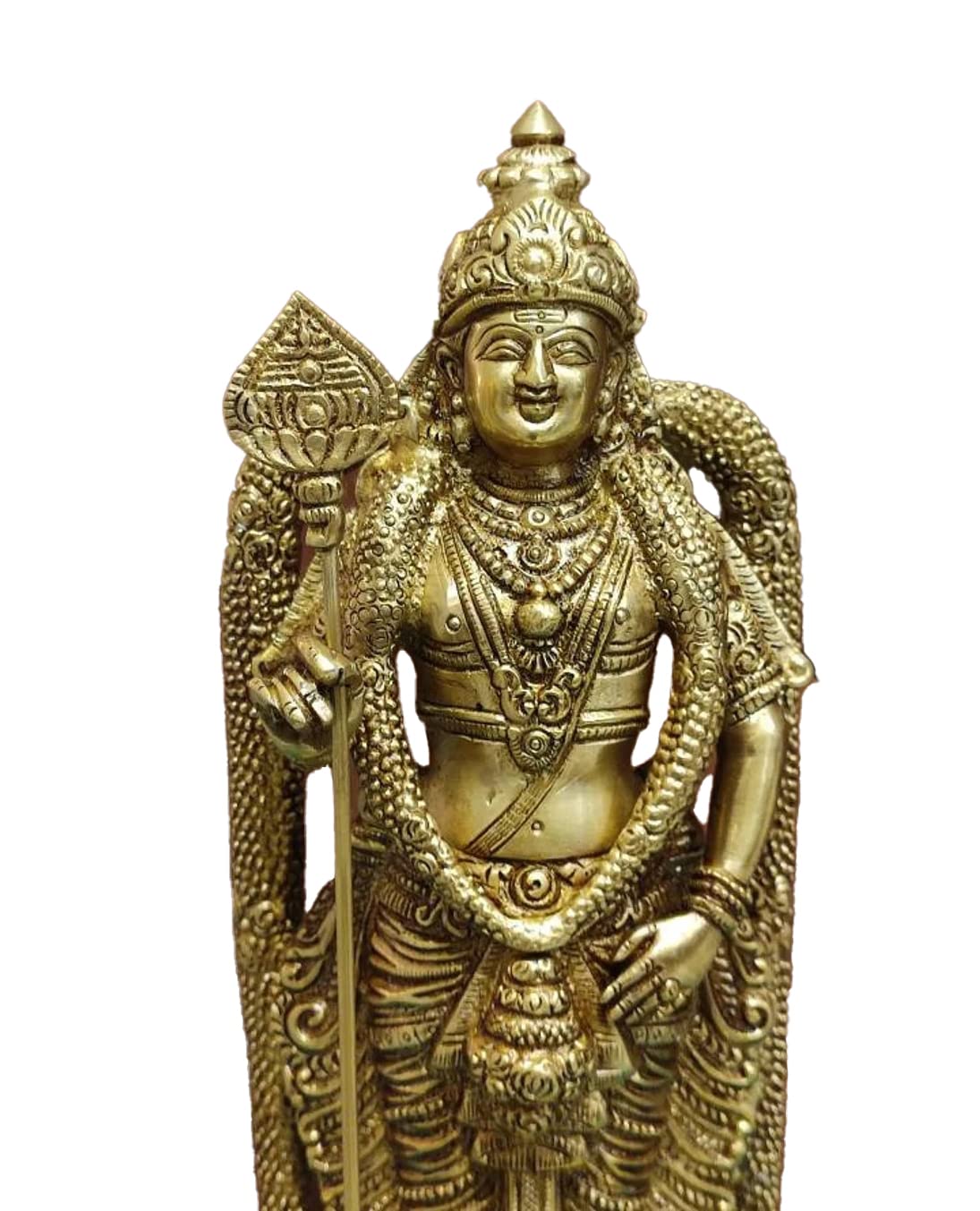 Lord brass Murugan Statue (44 CM) 1 feet approx