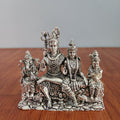 Silver Finished Brass Shiv parivaar murti