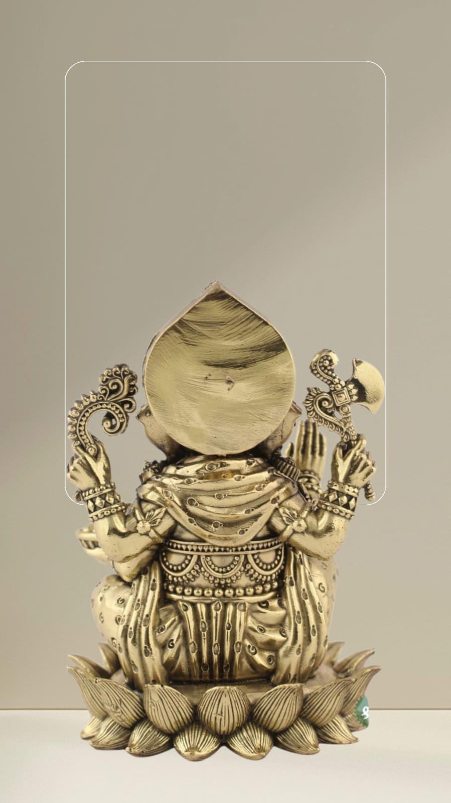 PREMIUM BRASS GANESH JI ON LOTUS