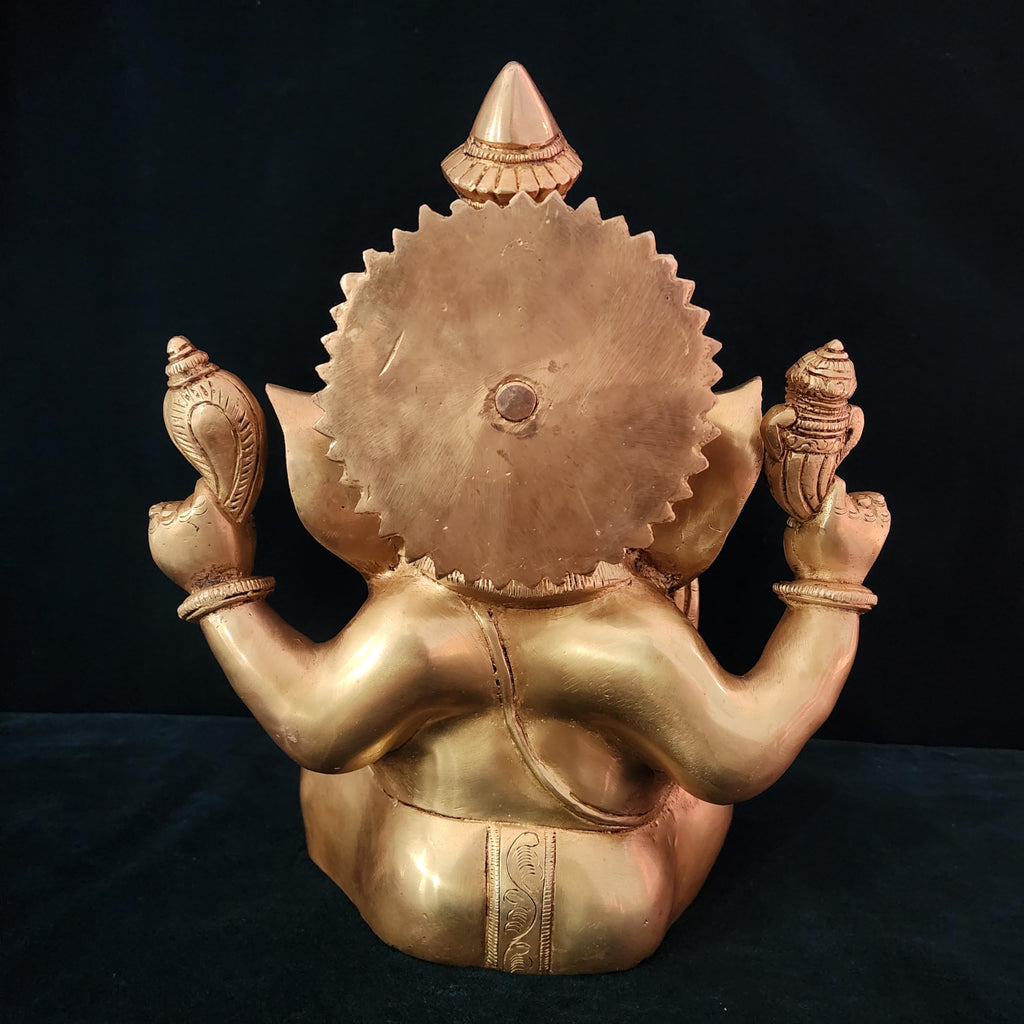 Ganesha 12 inch Brass statue