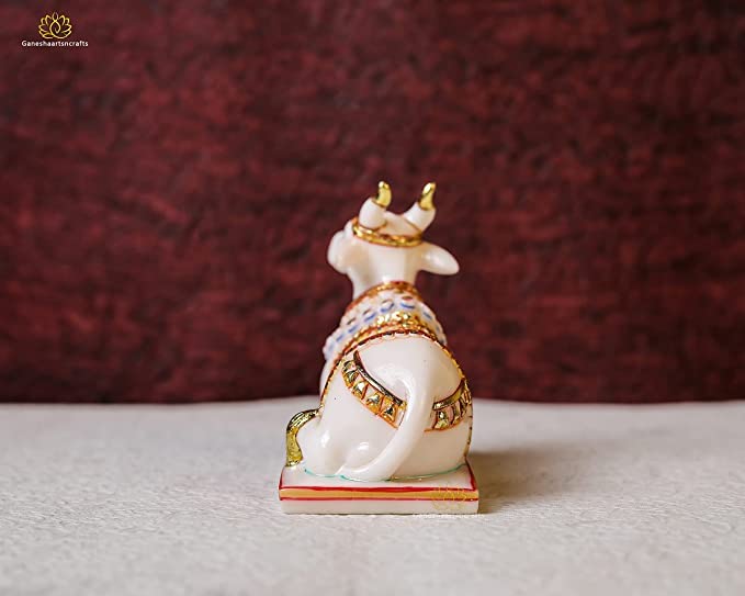 Nandi Statue Marble Dust FIGUIRNE
