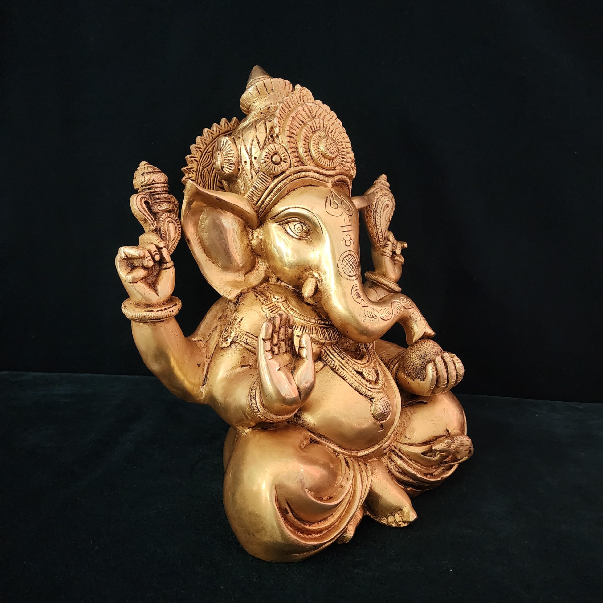 Ganesha 12 inch Brass statue