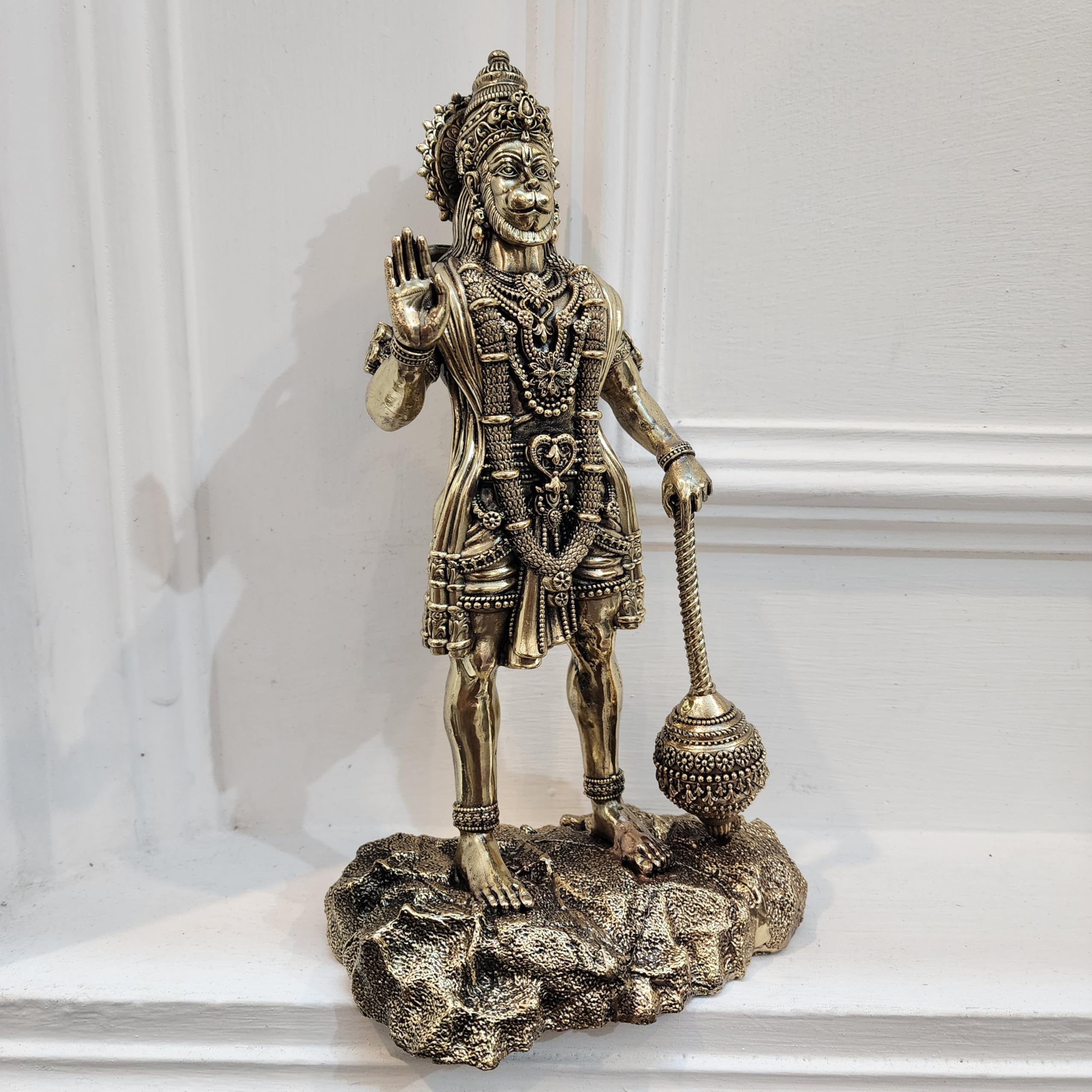 Premium Brass 12 inch Hanuman Ji Standing Statue