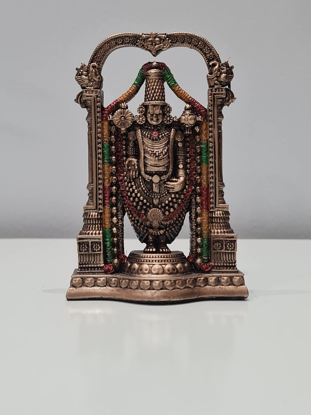 Tirupati Balaji Statue Small Size 3 Inch Bonded Bronze Venkateswara Statue