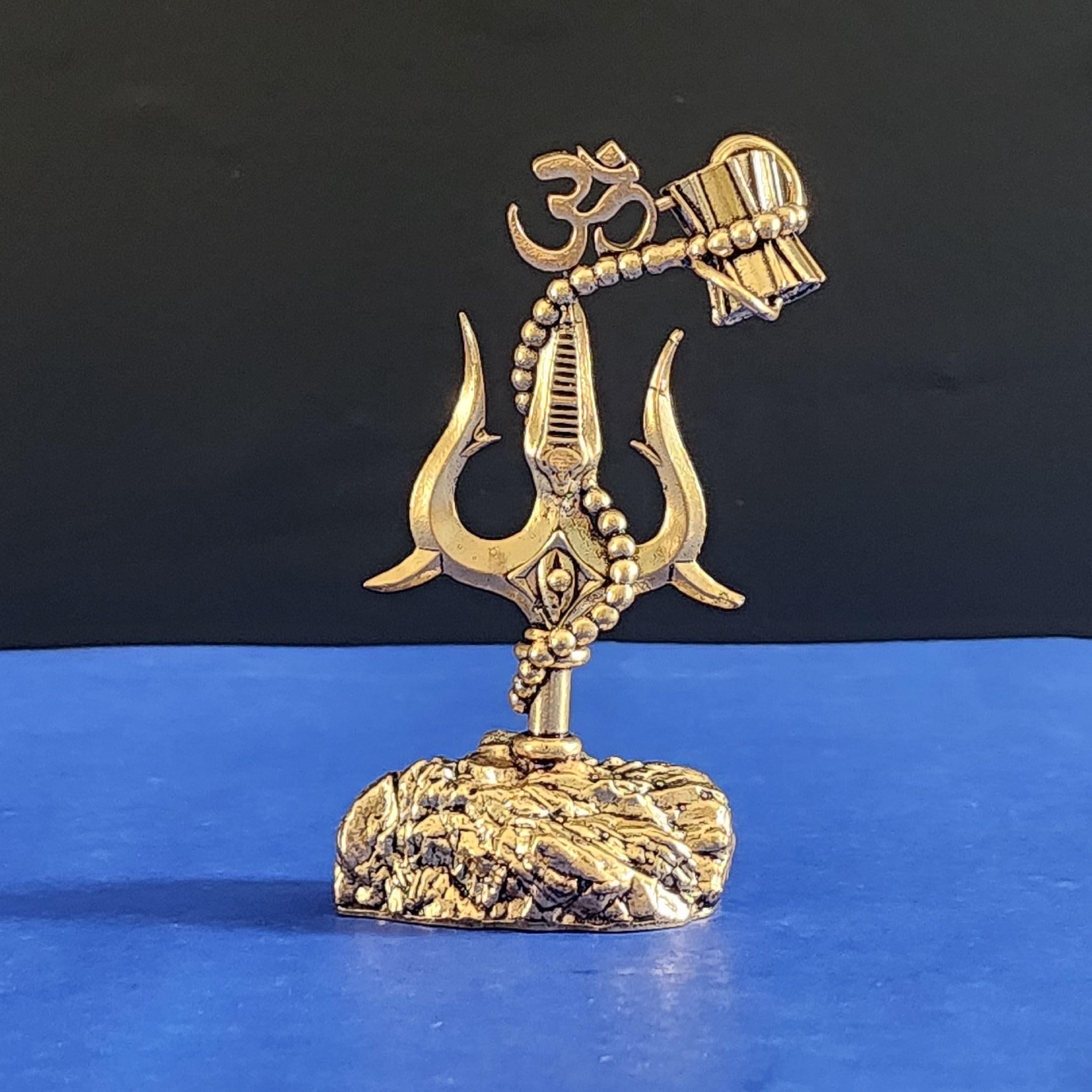 Shiva Trident with damru Idol 4 inch for car Dashboard Decor