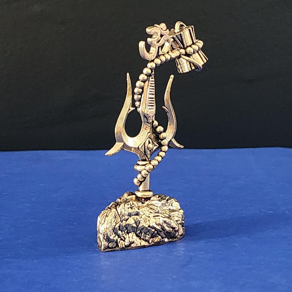 Shiva Trident with damru Idol 4 inch for car Dashboard Decor