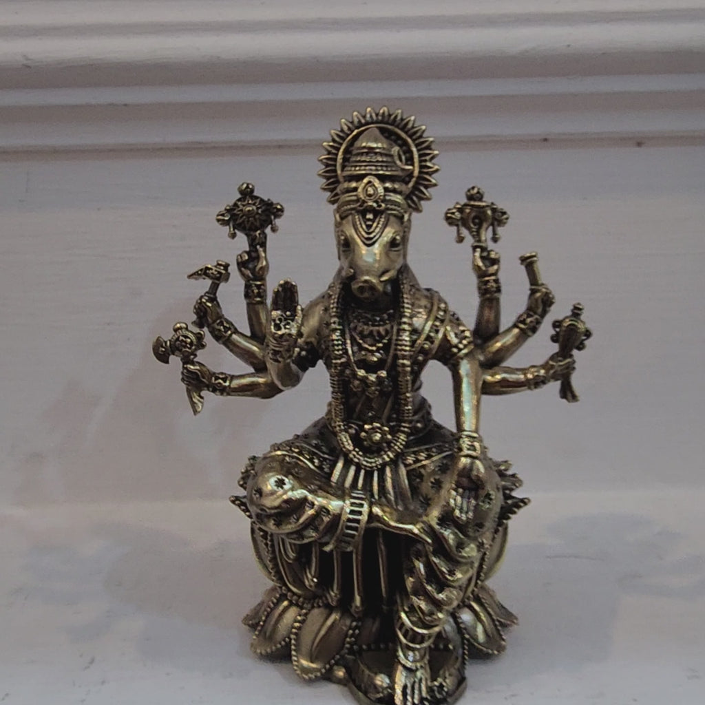5 inch Varahi idol with premium brass