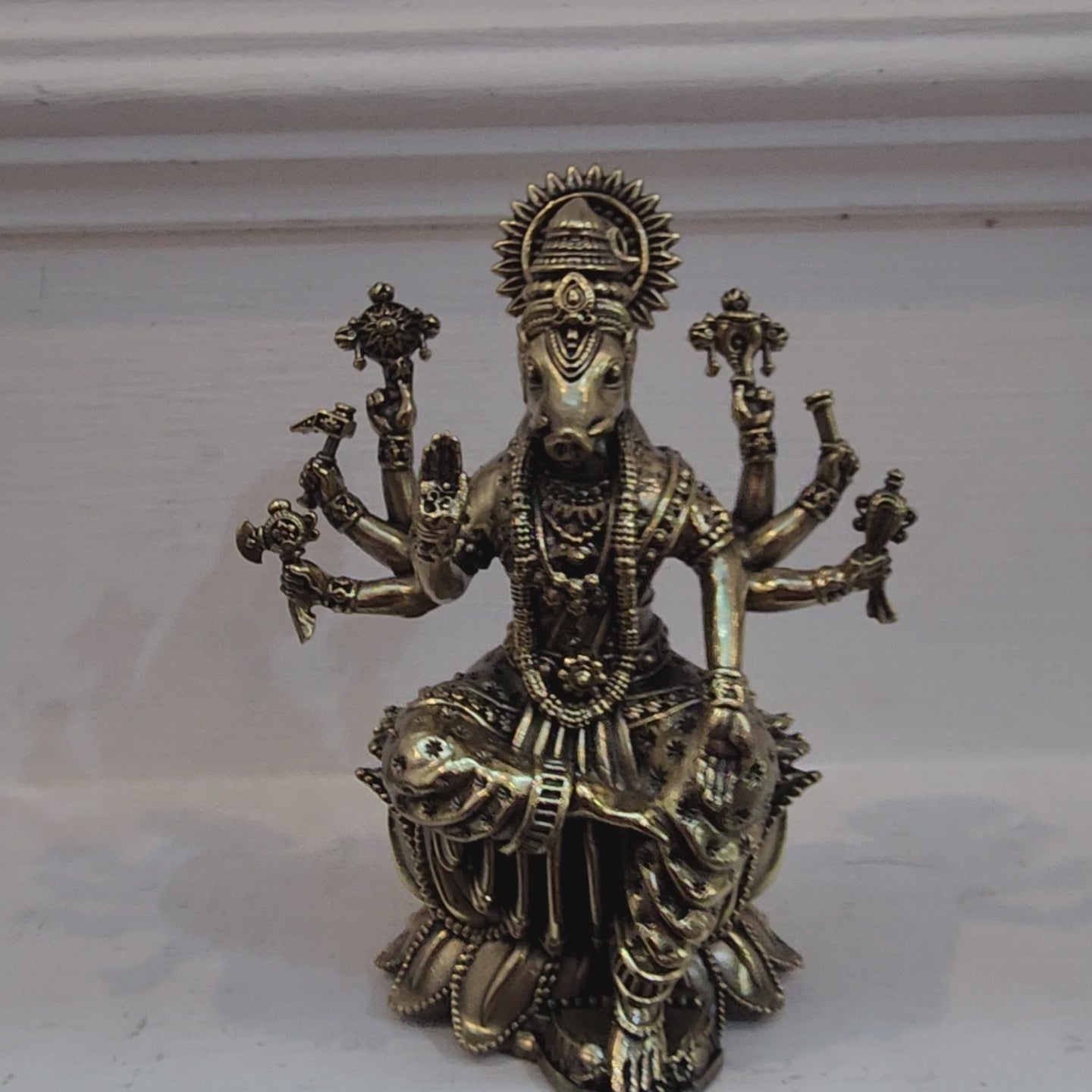 5 inch Varahi idol with premium brass