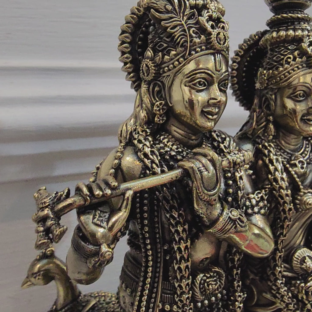 8 inch Radha Krishna murti