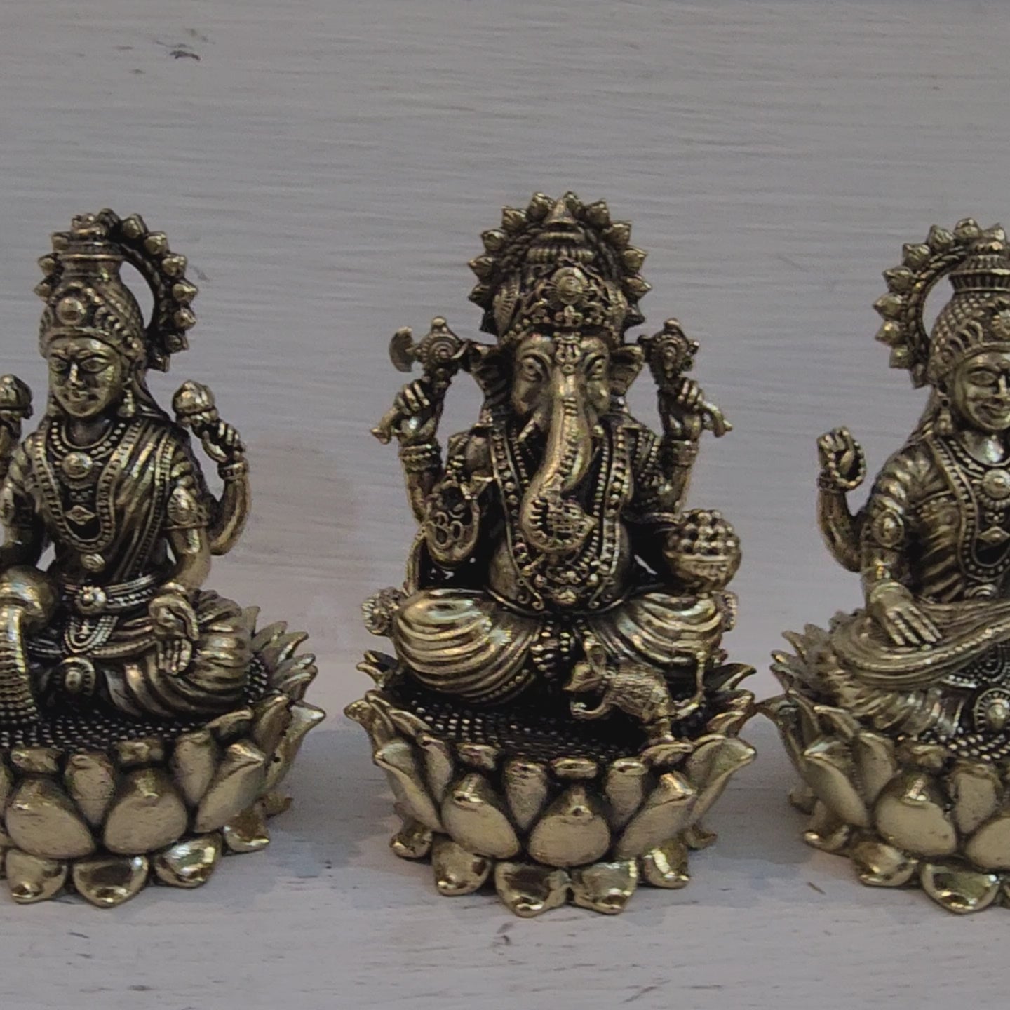 8 cm Laxmi ganesh Saraswati set idols