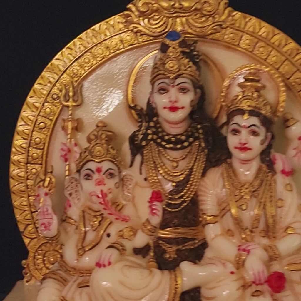 Shiv Parivar Statue Shiva Family Statue 8 Inch
