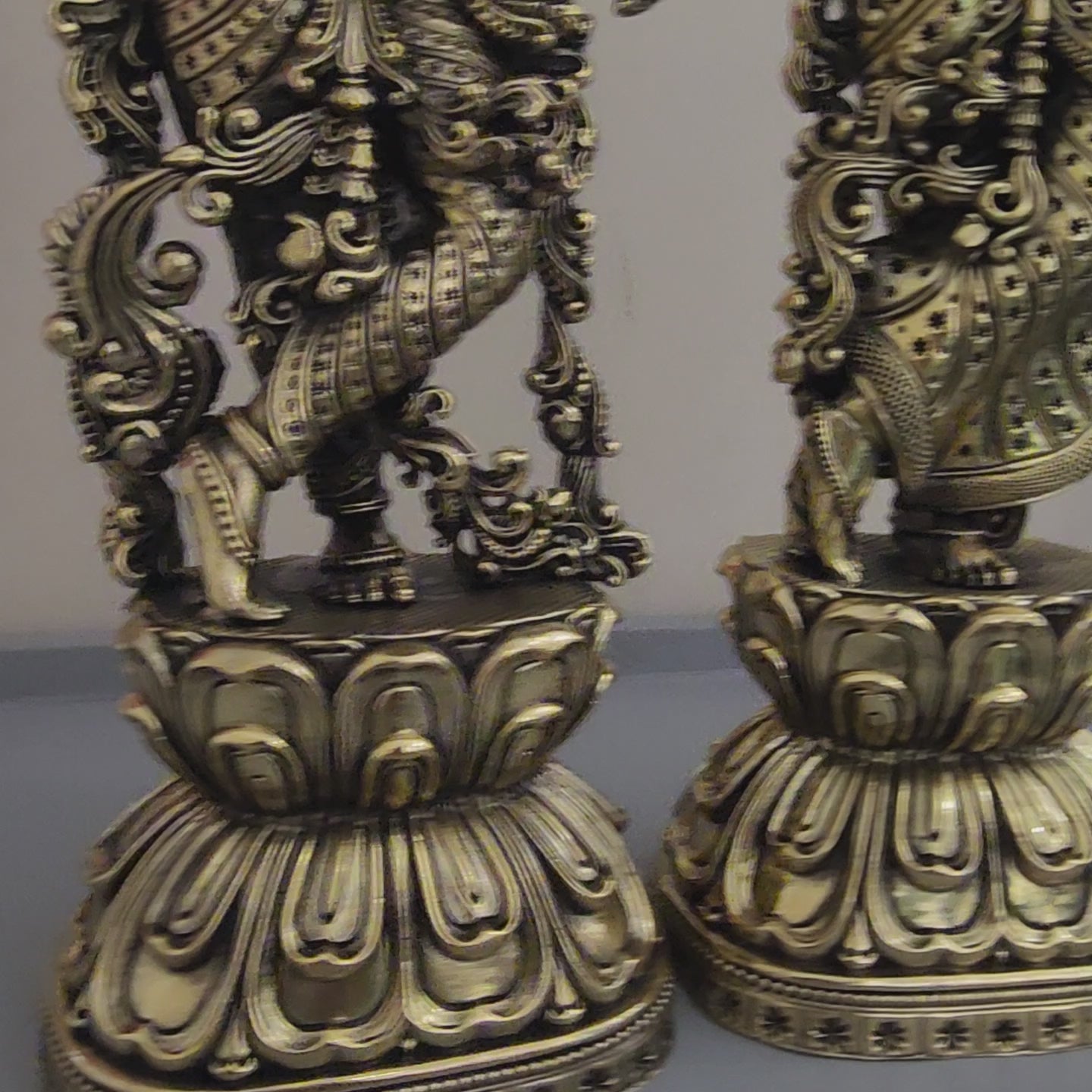 10 cm , 29 cm , 37 cm lord Krishna statue premium brass statue