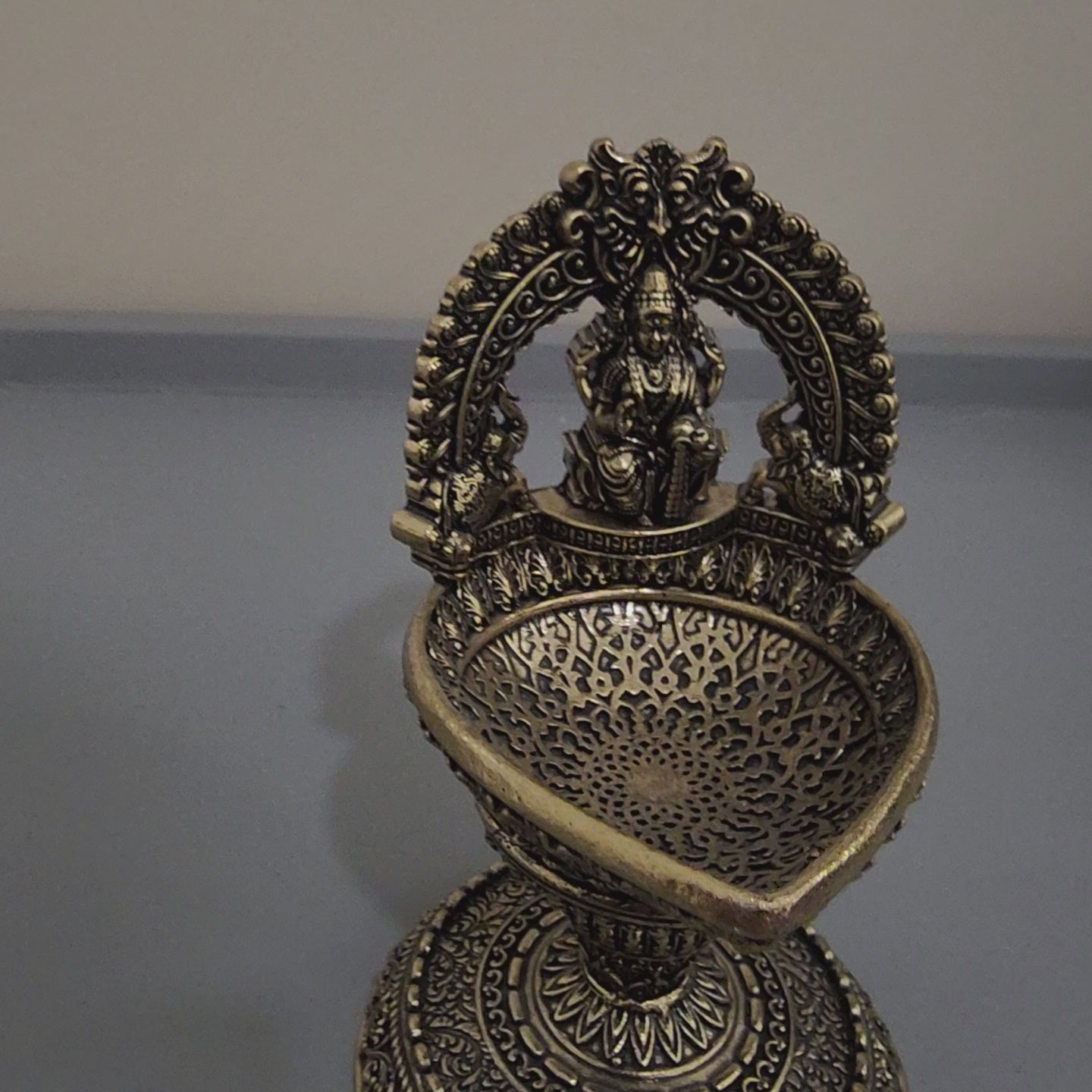 Premium brass Laxmi diya 11 cm