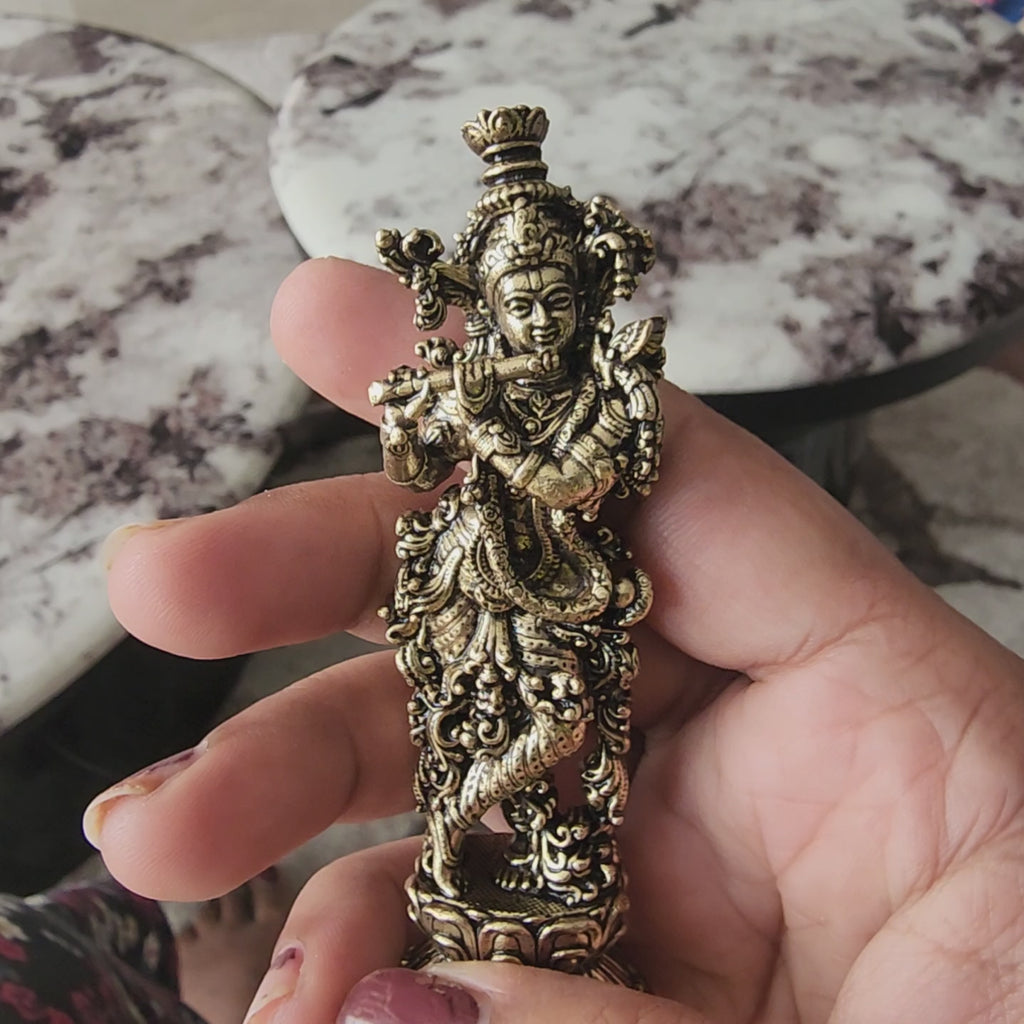 lord Krishna statue premium brass statue