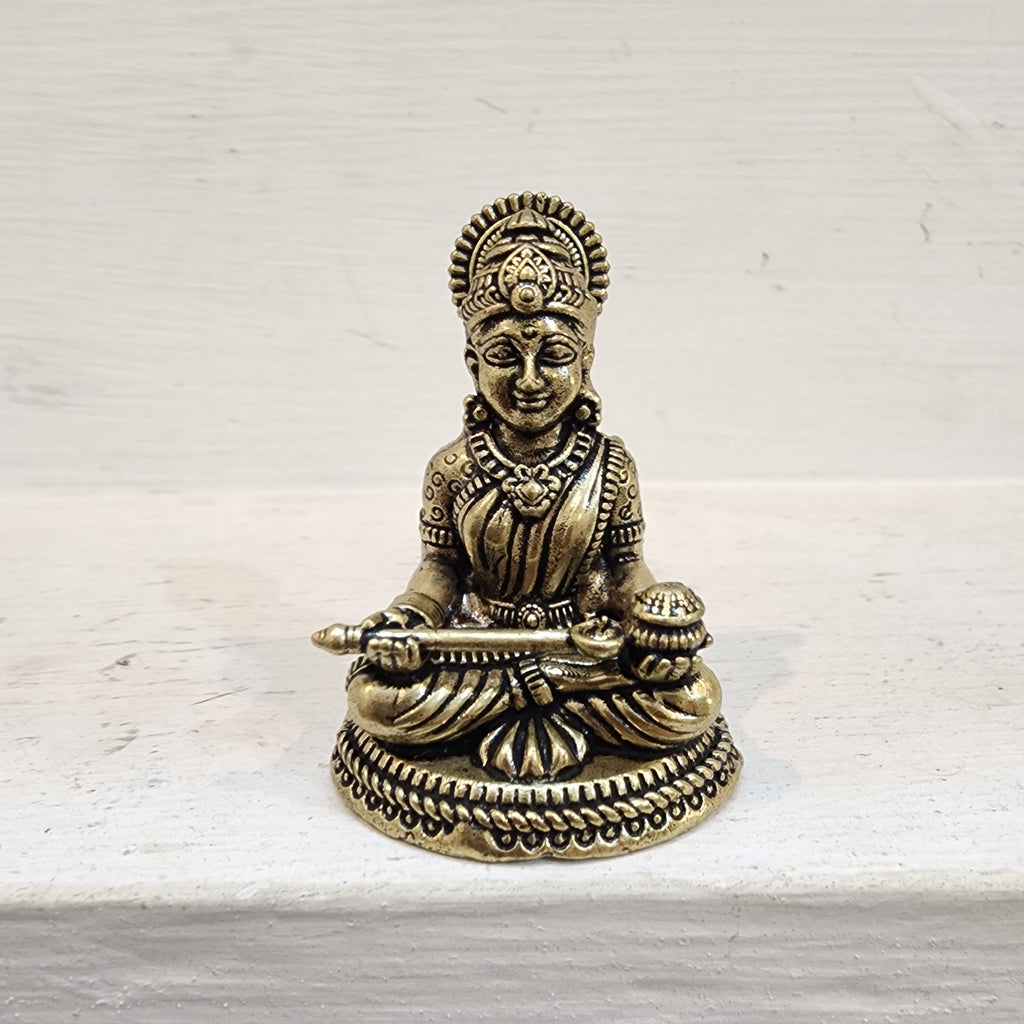 8 cm or 5 cm Mata Annapurna idol premium brass