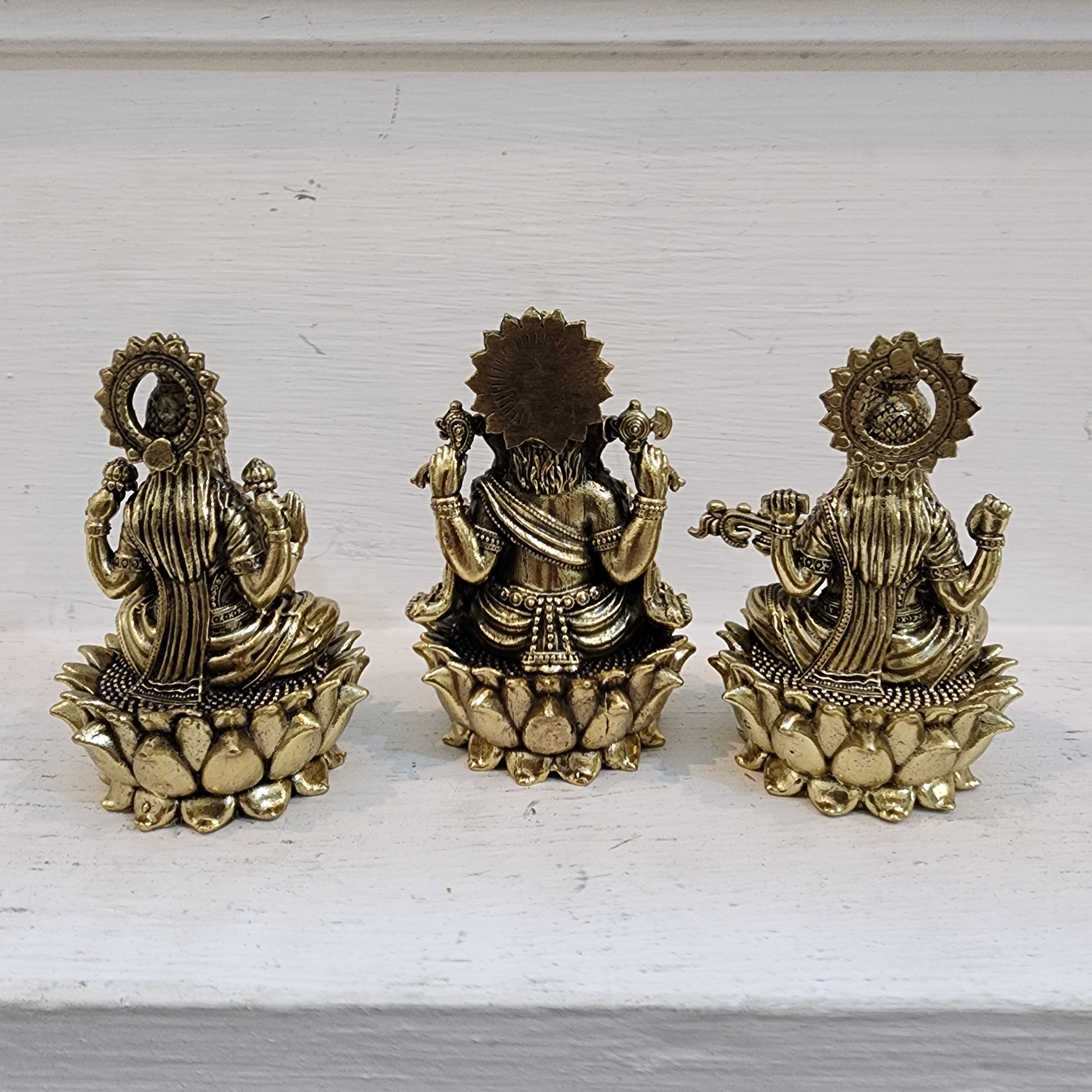 8 cm Laxmi ganesh Saraswati set idols