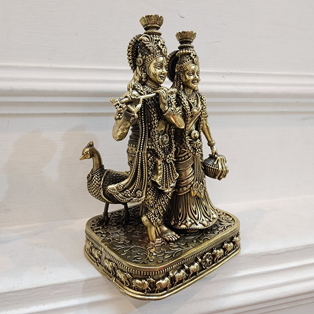 8 inch Radha Krishna murti
