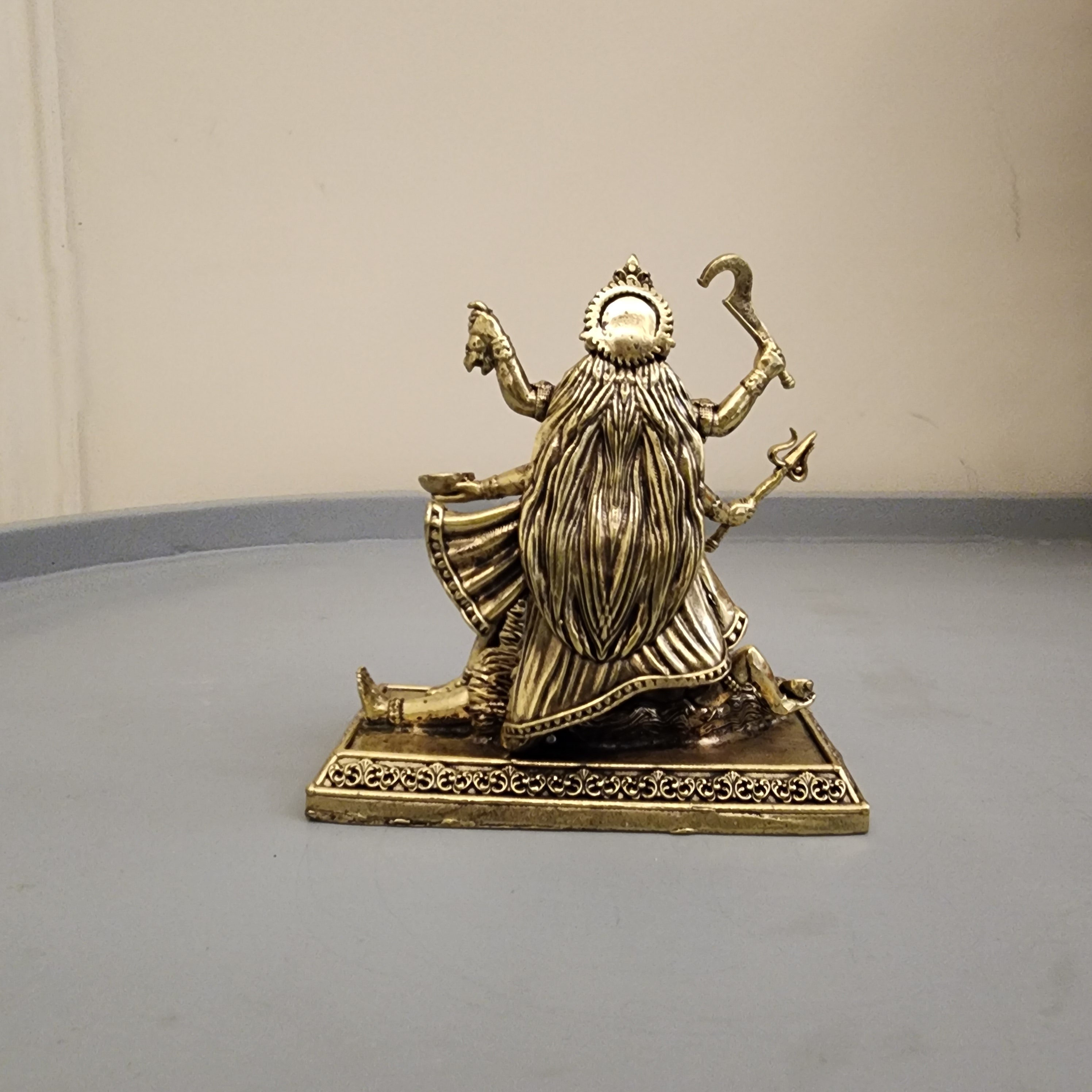 Goddess Brass Kali Idol Premium Brass 4 Inch Maa Kalika murti