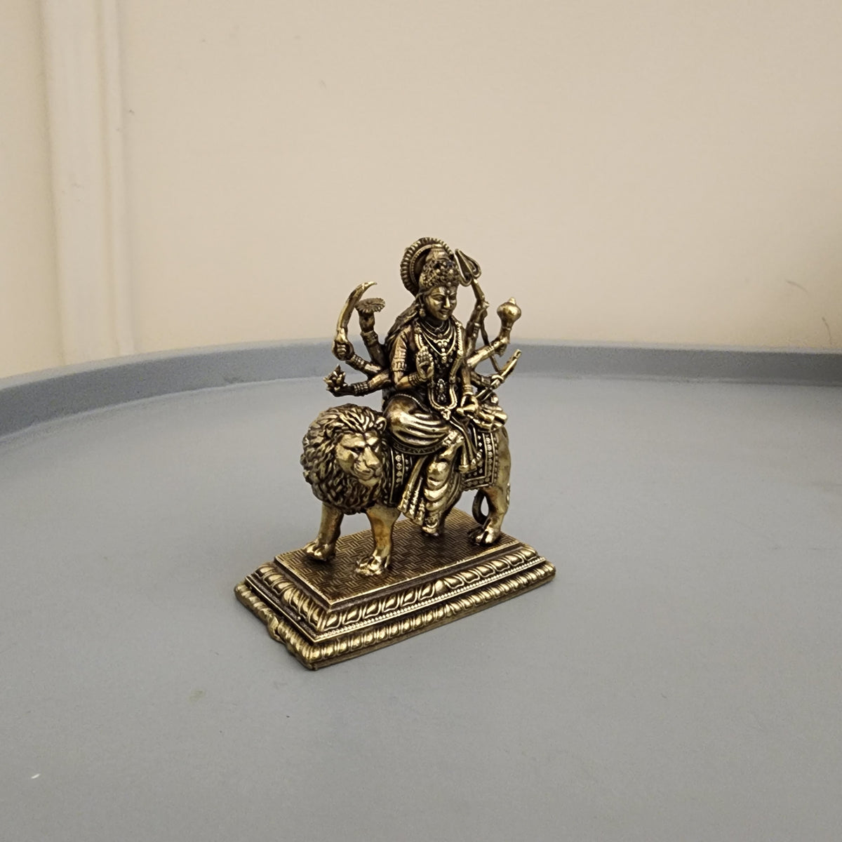 Goddess Durga Statue On Lion 3.5 Inch (130 gram)