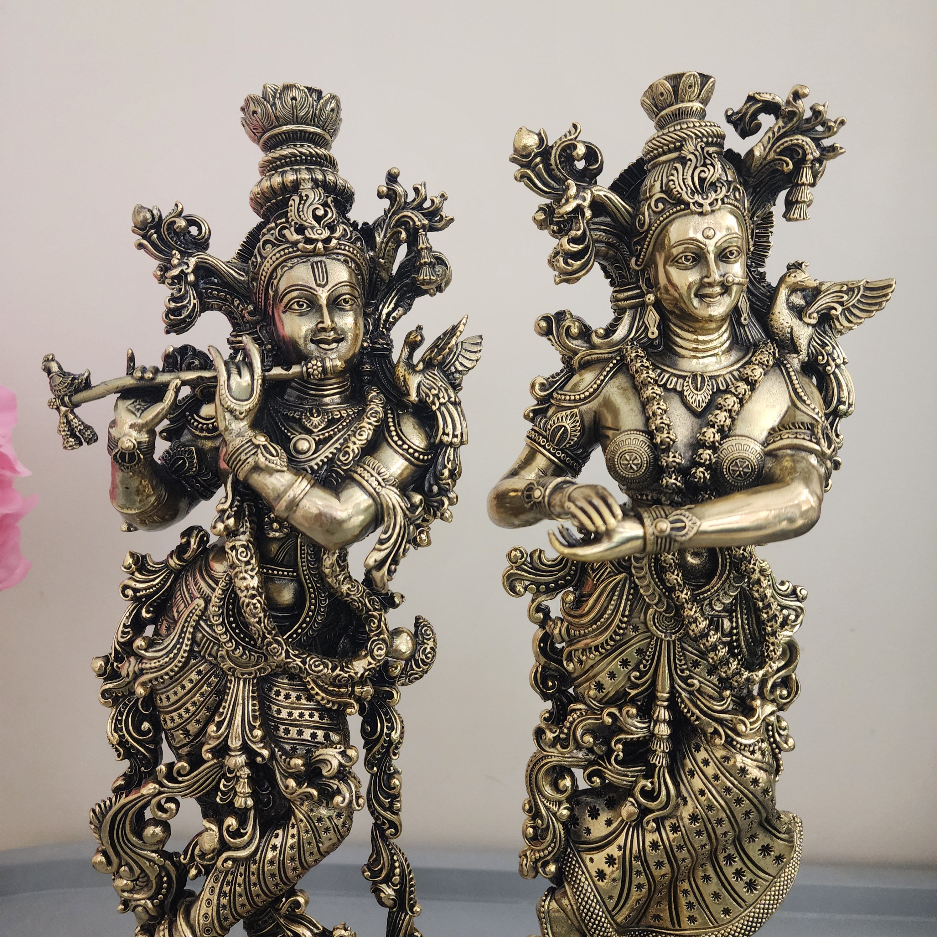 10 cm , 29 cm , 37 cm lord Krishna statue premium brass statue