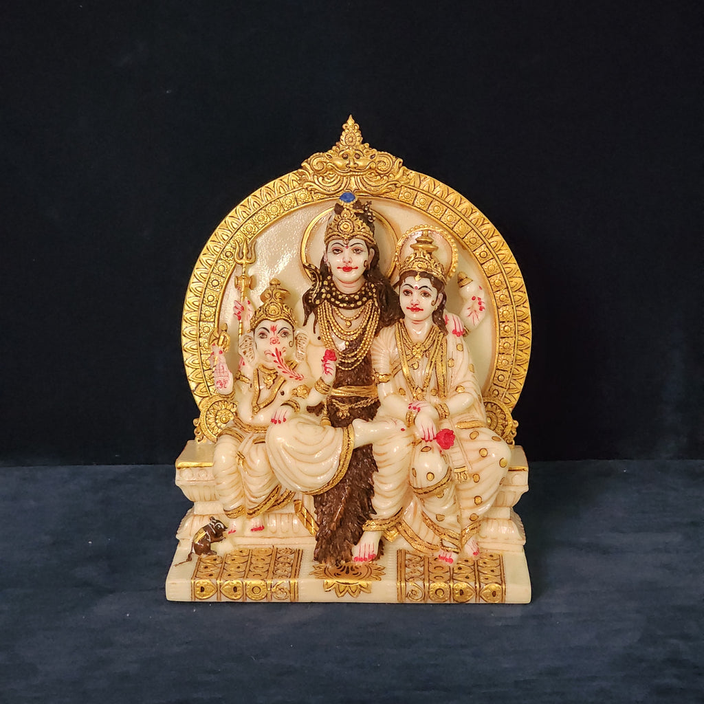 Shiv Parivar Statue Shiva Family Statue 8 Inch