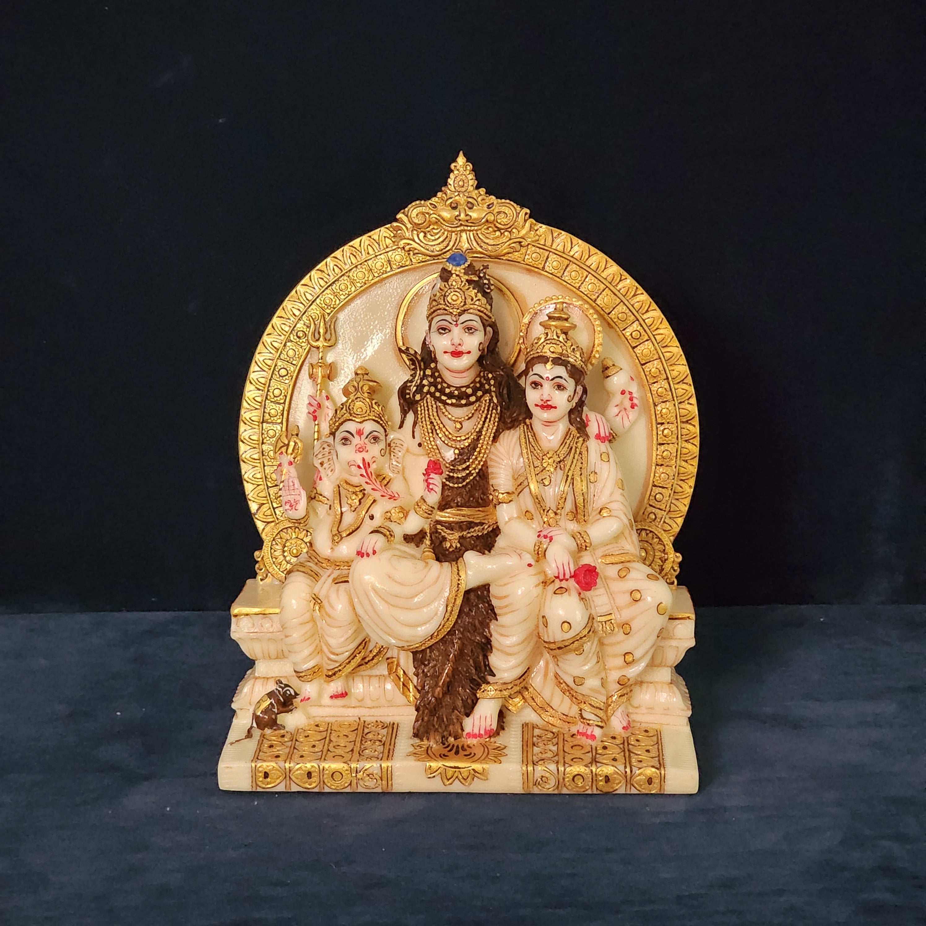 Shiv Parivar Statue Shiva Family Statue 8 Inch
