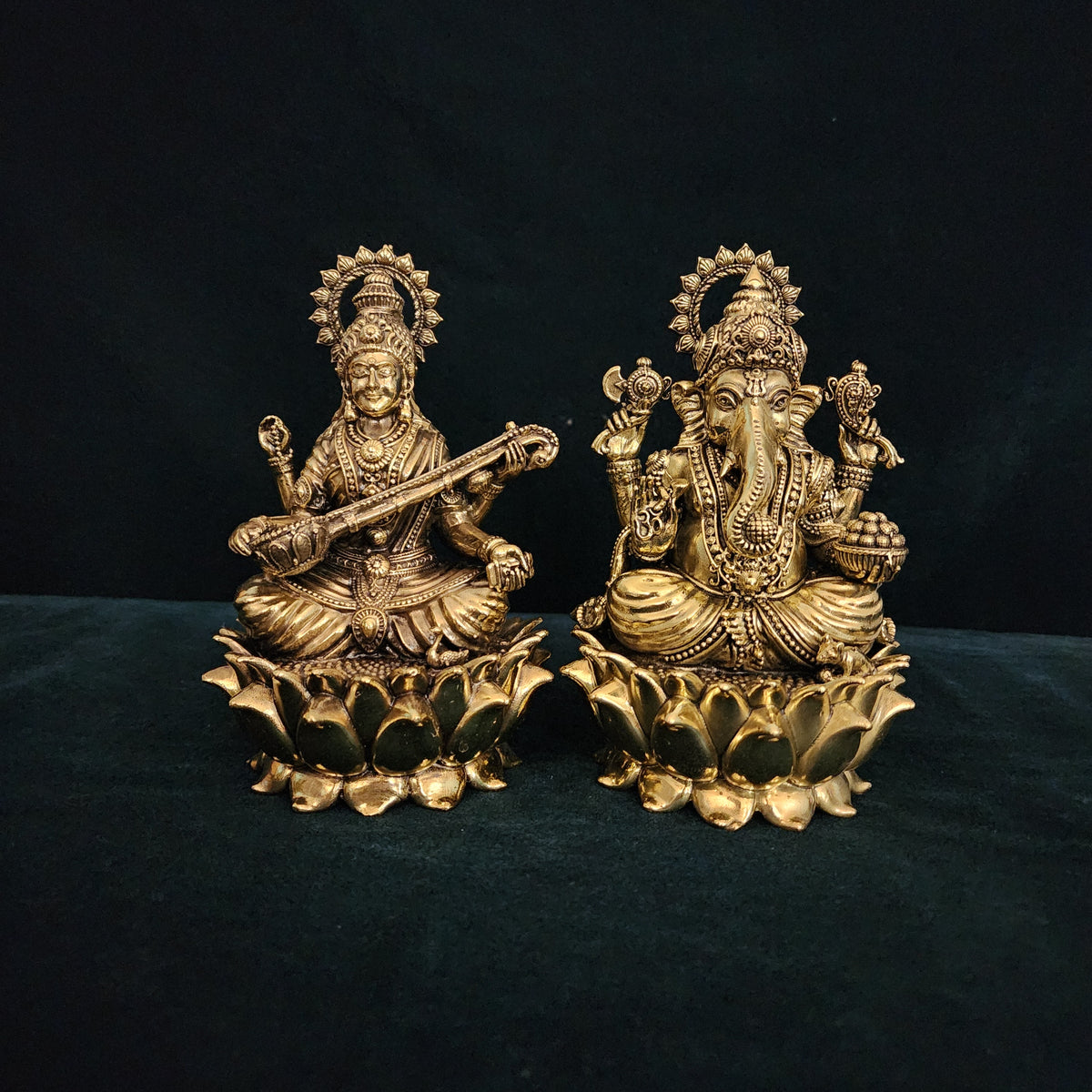6 inch Hindu god goddess statue set