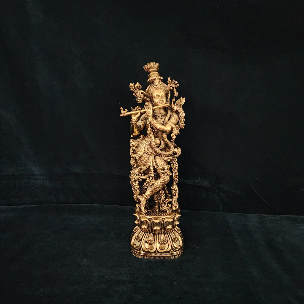 lord Krishna statue premium brass statue